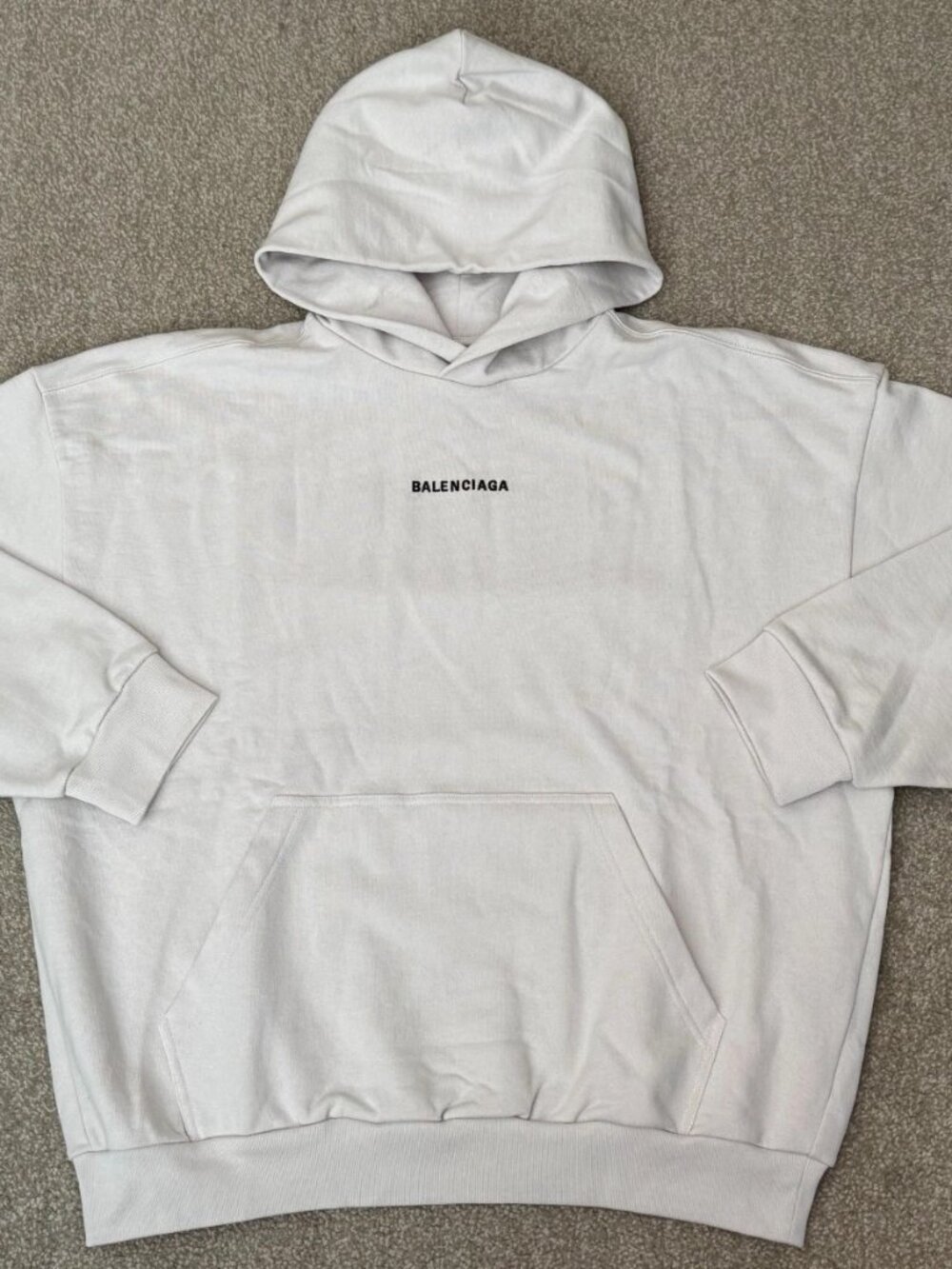 Balenciaga Back Medium Fit Hoodie off white sz XS
